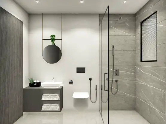 Bathroom At The Vireshwar Mahal 