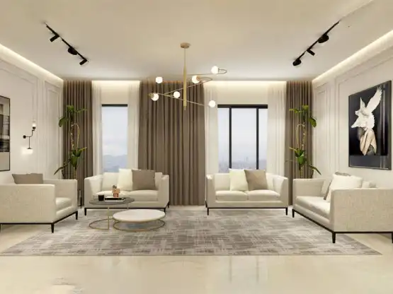 Hall View Of The Flat At Vireshwar Mahal